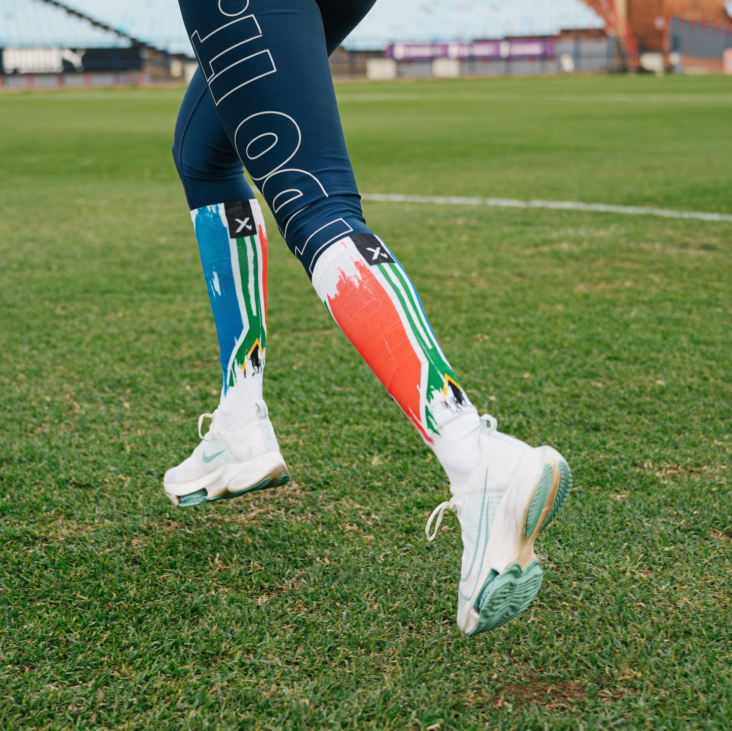 SA Splash White Knee High Socks