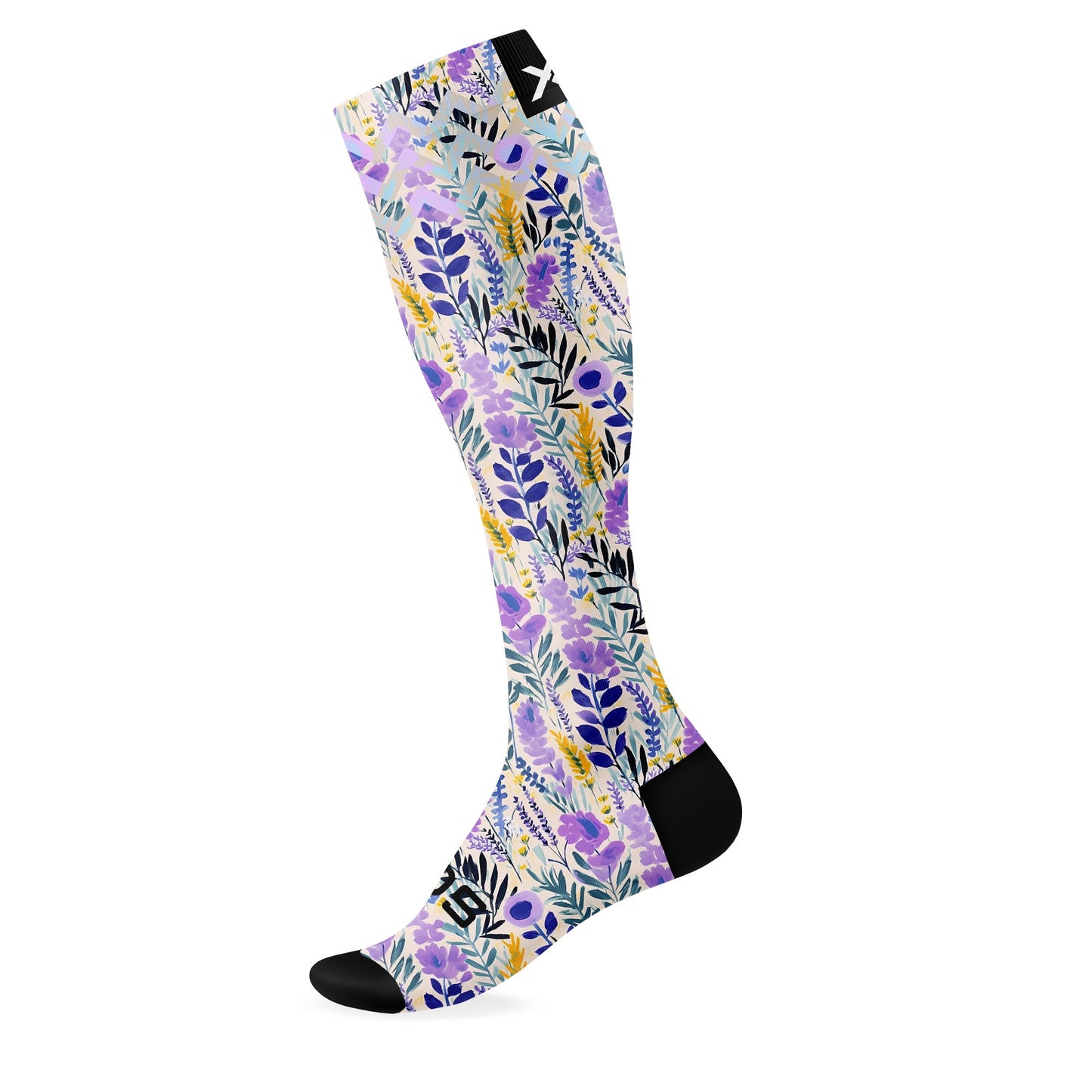 Lavender Fields Equestrian Knee High Socks