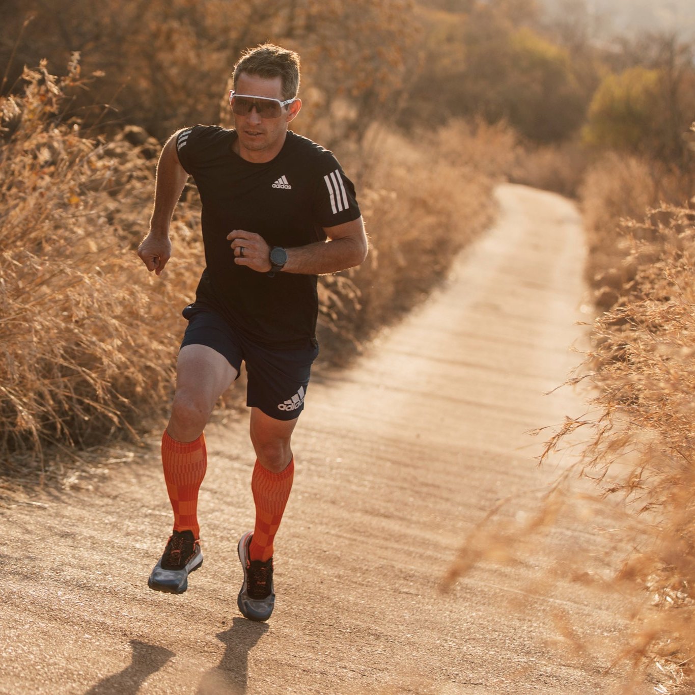 Slight Orange Knee High Socks
