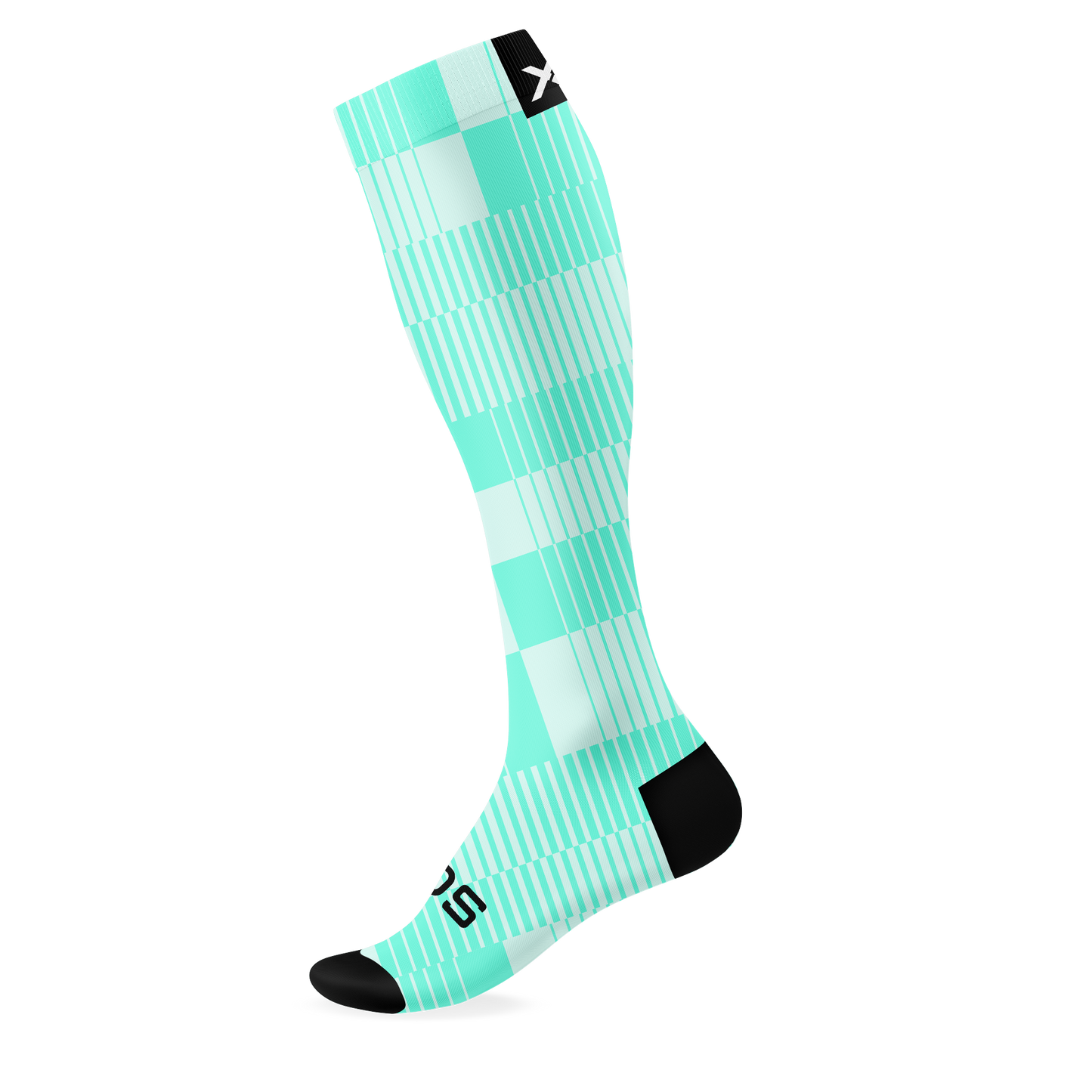Slight Turquoise Knee High Socks