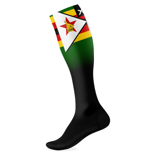 Zimbabwe Flag Knee High Socks