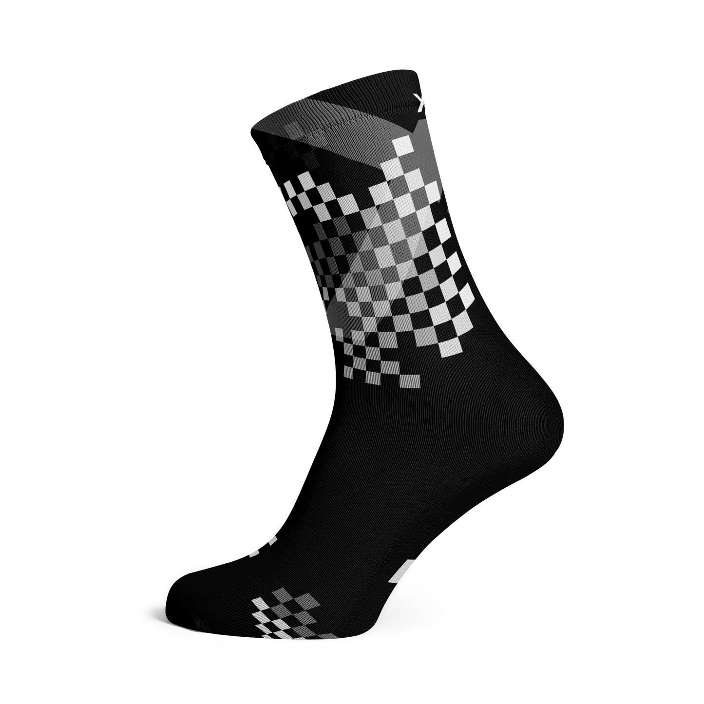 X Black Minimalist Crew Socks