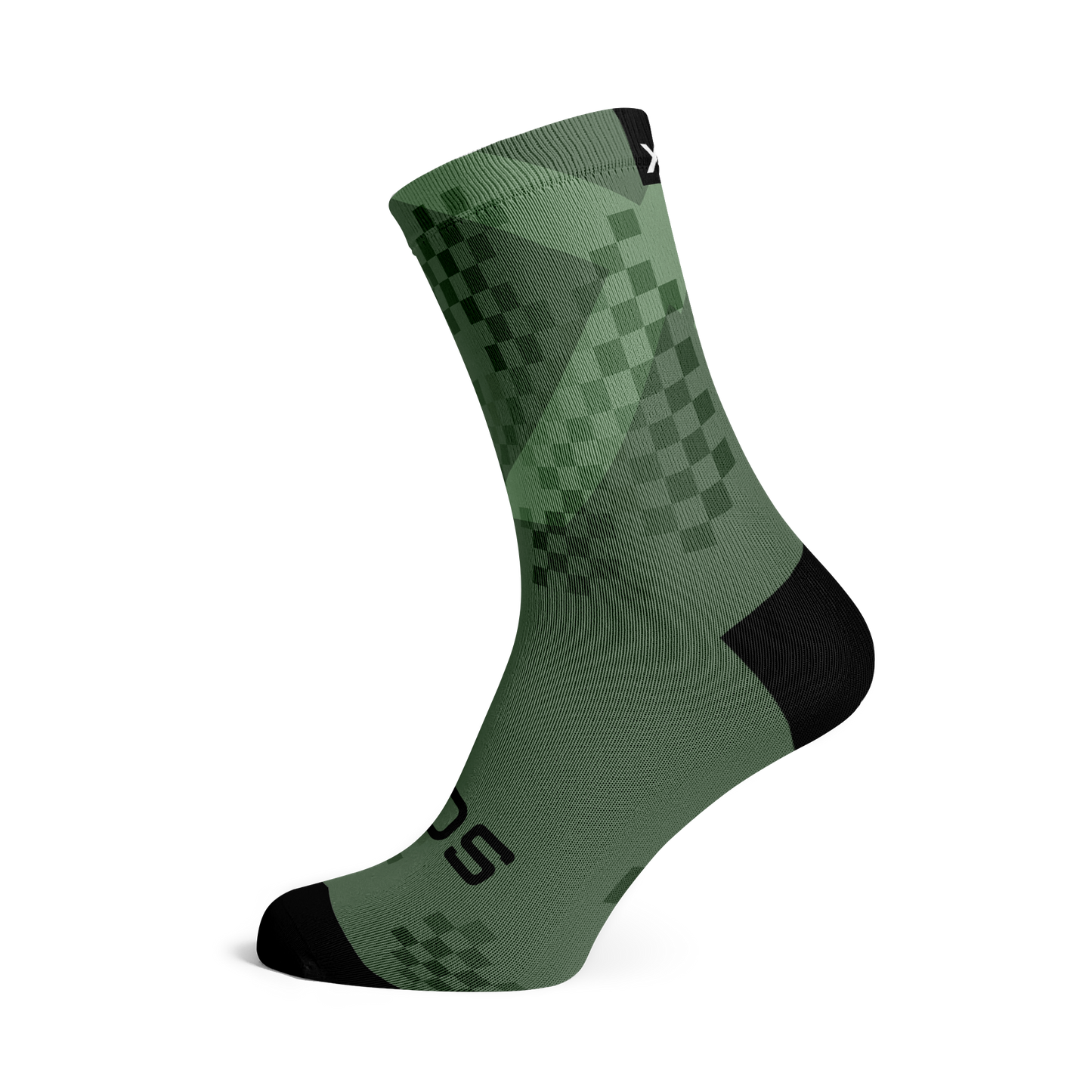 X Olive Minimalist Crew Socks